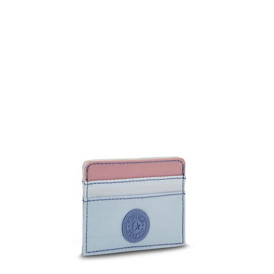 Kipling Cardy Klassieke Card Holder Tassen Blauw Roze | BE 2056CT